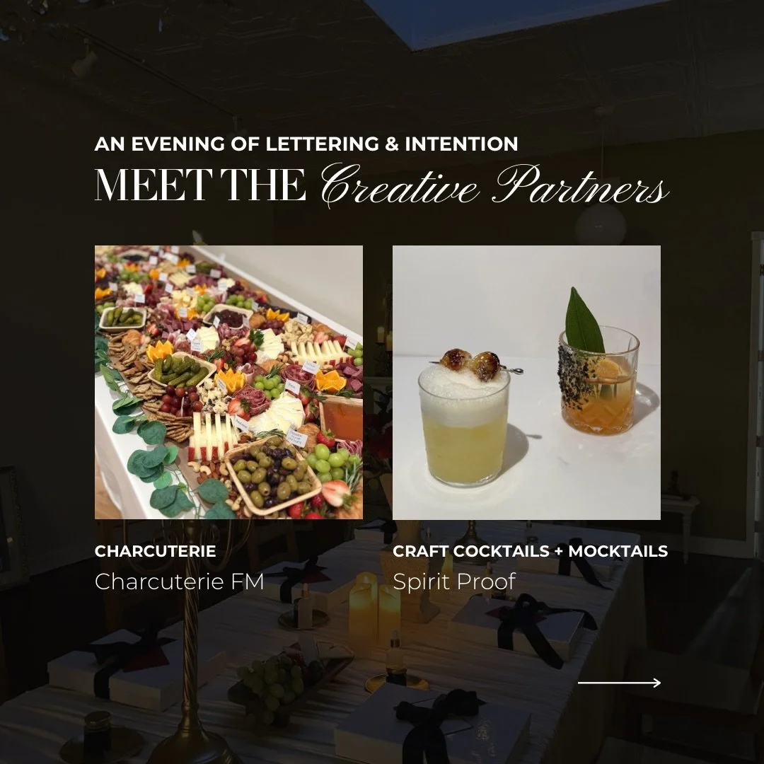The experience is set, now meet the ones that make it whole.

@charcuterie.fm brings a beautifully curated spread to graze on, the kind of table that feels like it was made just for this moment.

@spiritproofbar crafts elevated cocktails and mocktail