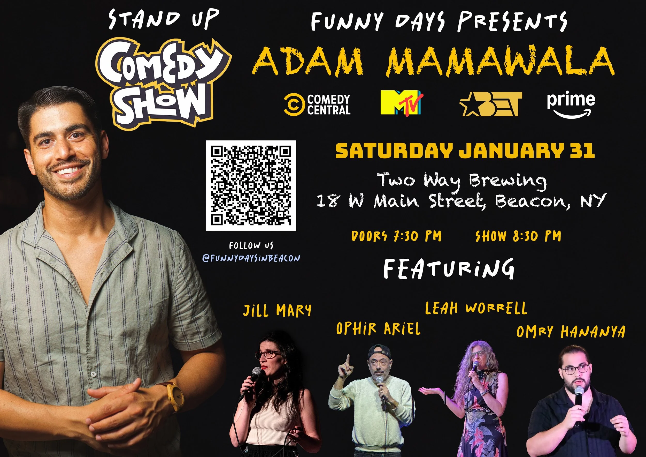 Funny Days in Beacon Presents: Stand-Up Comedy - moved to Two Way Brewing Company