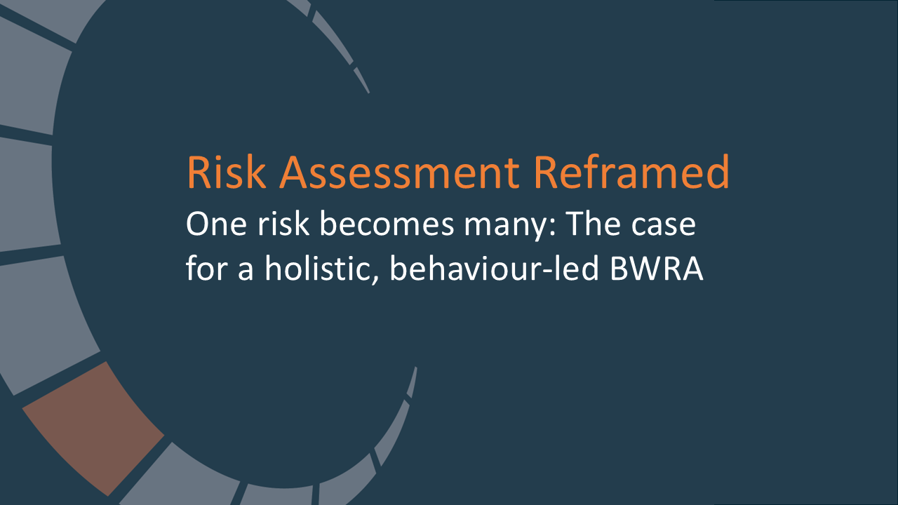 One risk becomes many: The case for a holistic, behaviour-led BWRA