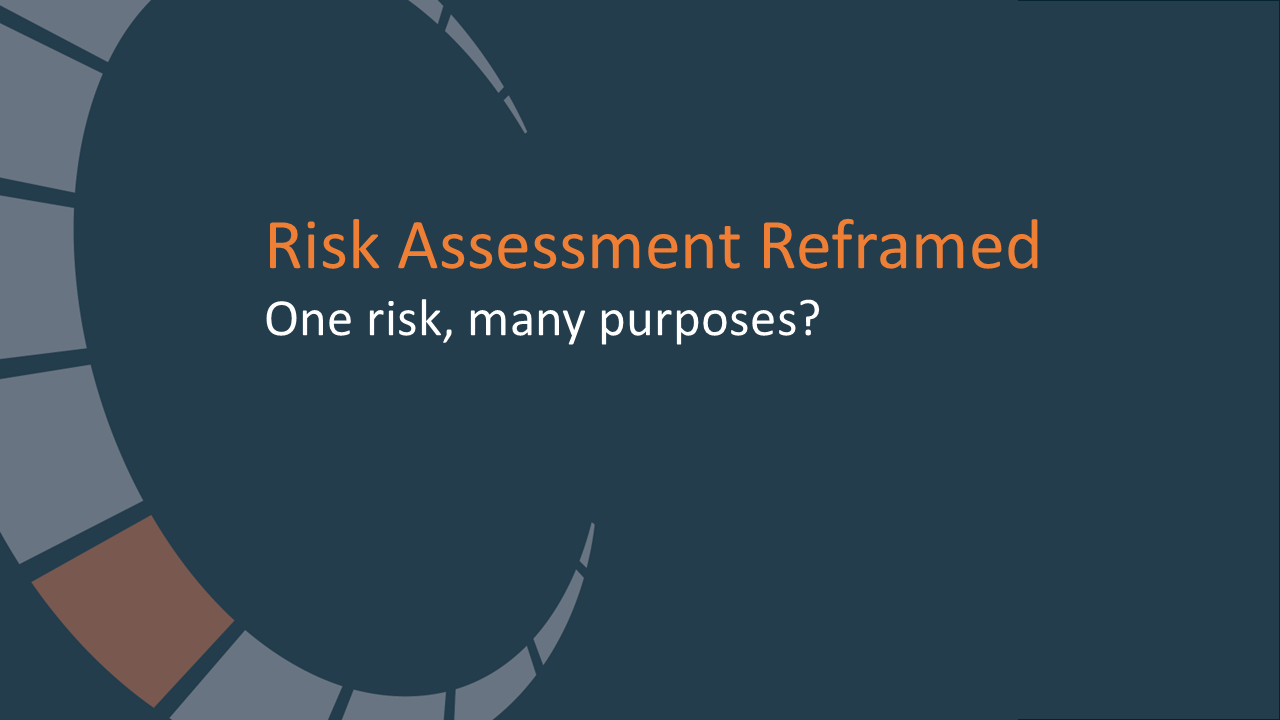One risk, many purposes?