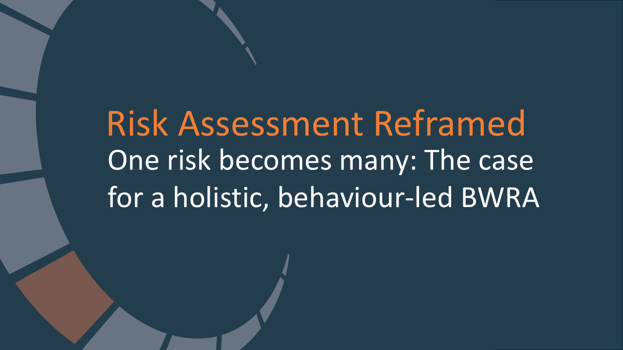 One risk becomes many: The case for a holistic, behaviour-led BWRA