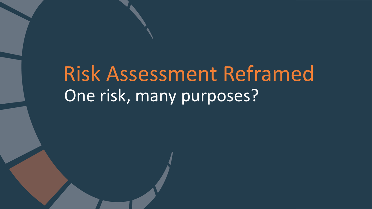 One risk, many purposes?