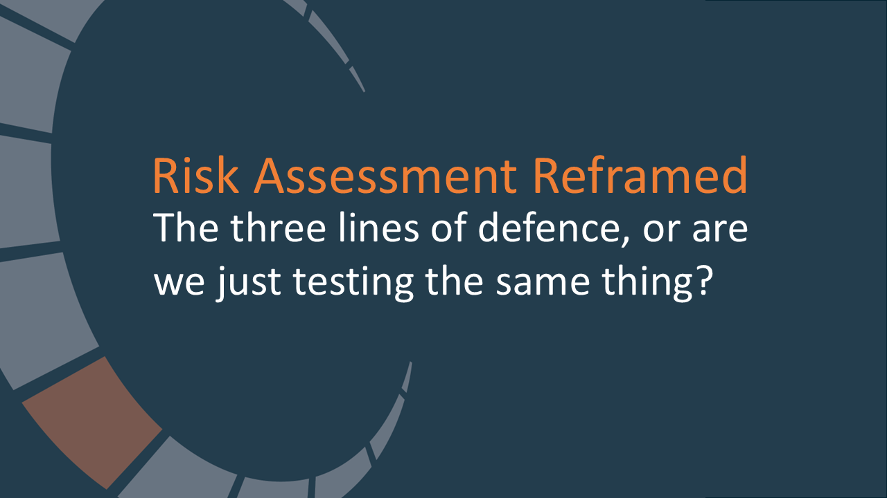 The three lines of defence, or are we just testing the same thing?