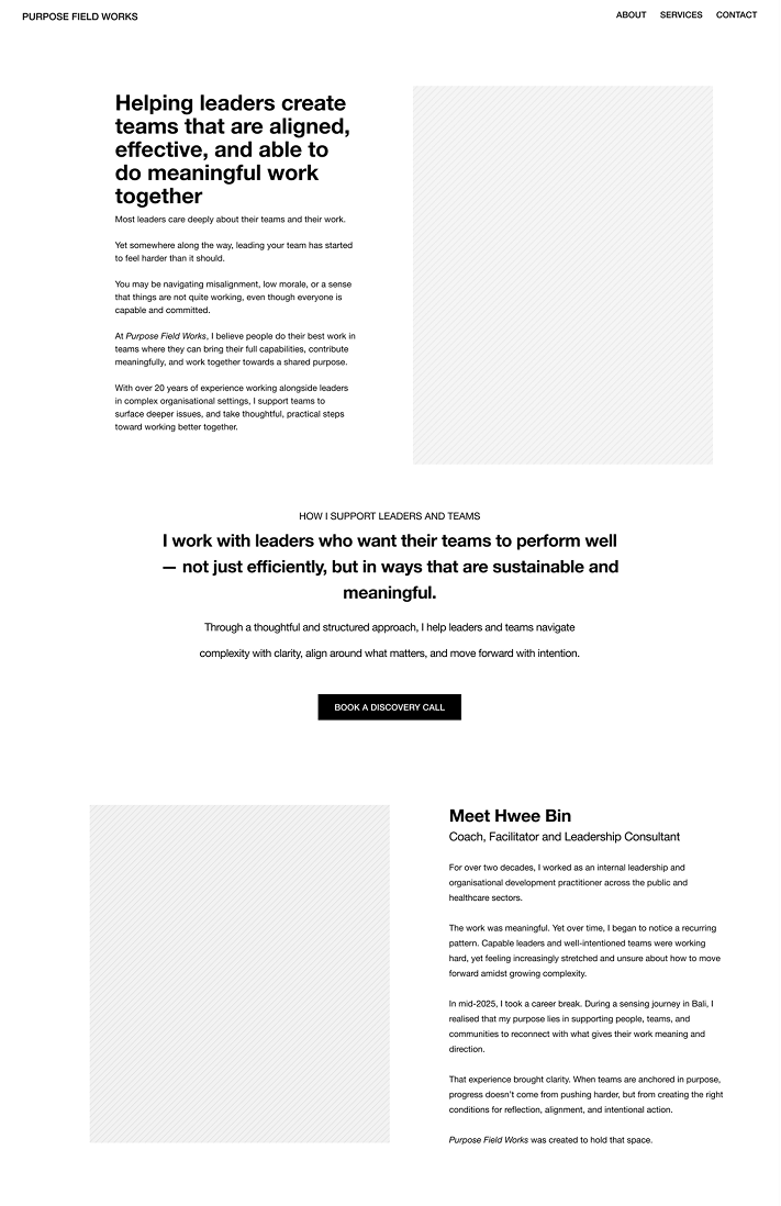 Copywriting done for about page