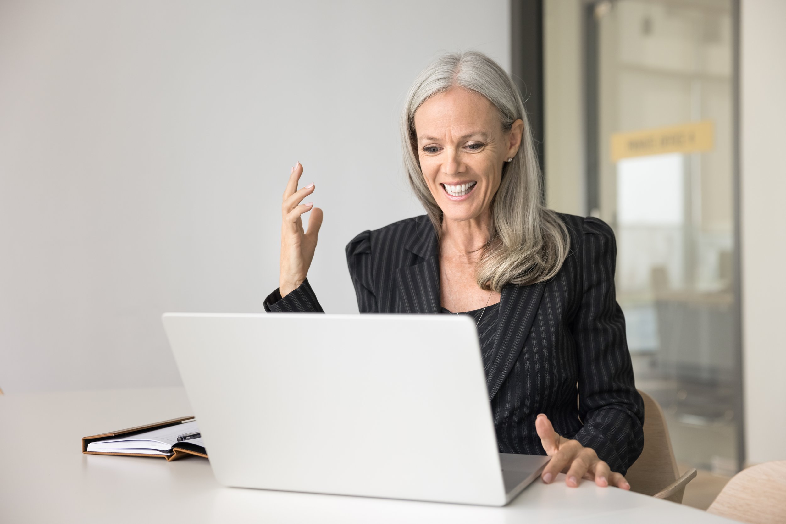 Stock image of a senior executive for Mary's website