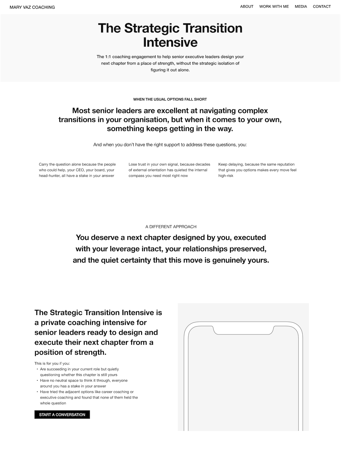 Copywriting done for services page