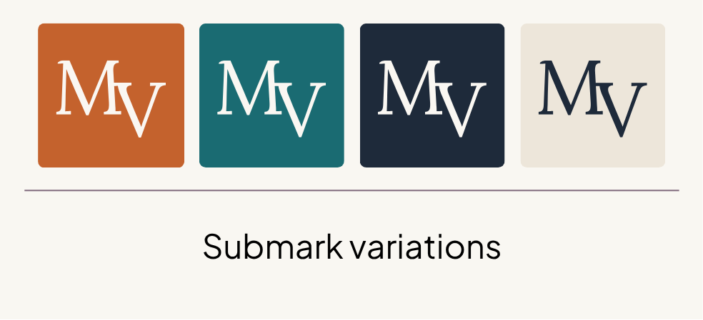 Mary Vaz Coaching's logo submarks