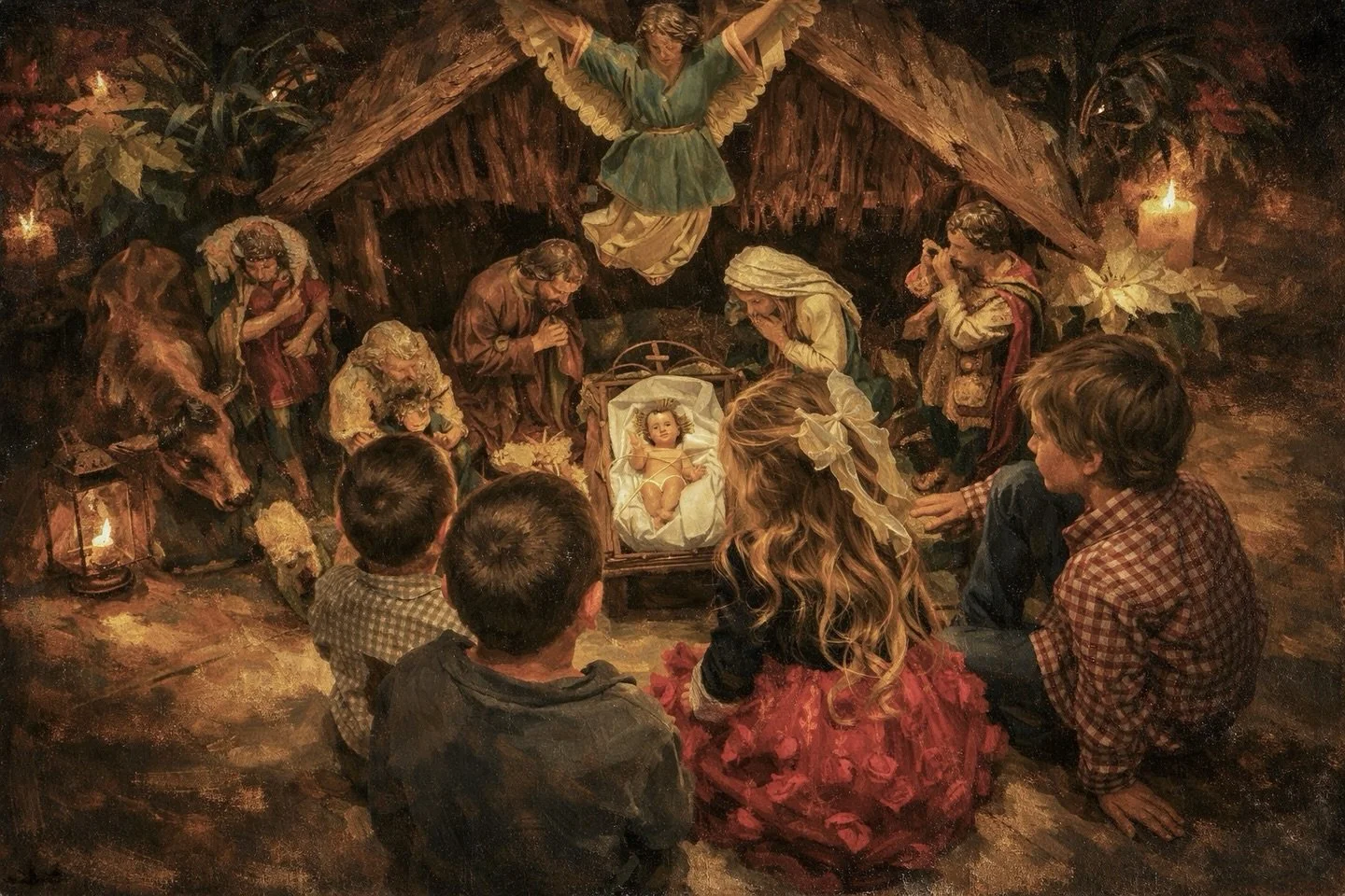 You are the light in the darkness. 
Emmanuel, stay near.
Be our light. 
Amen