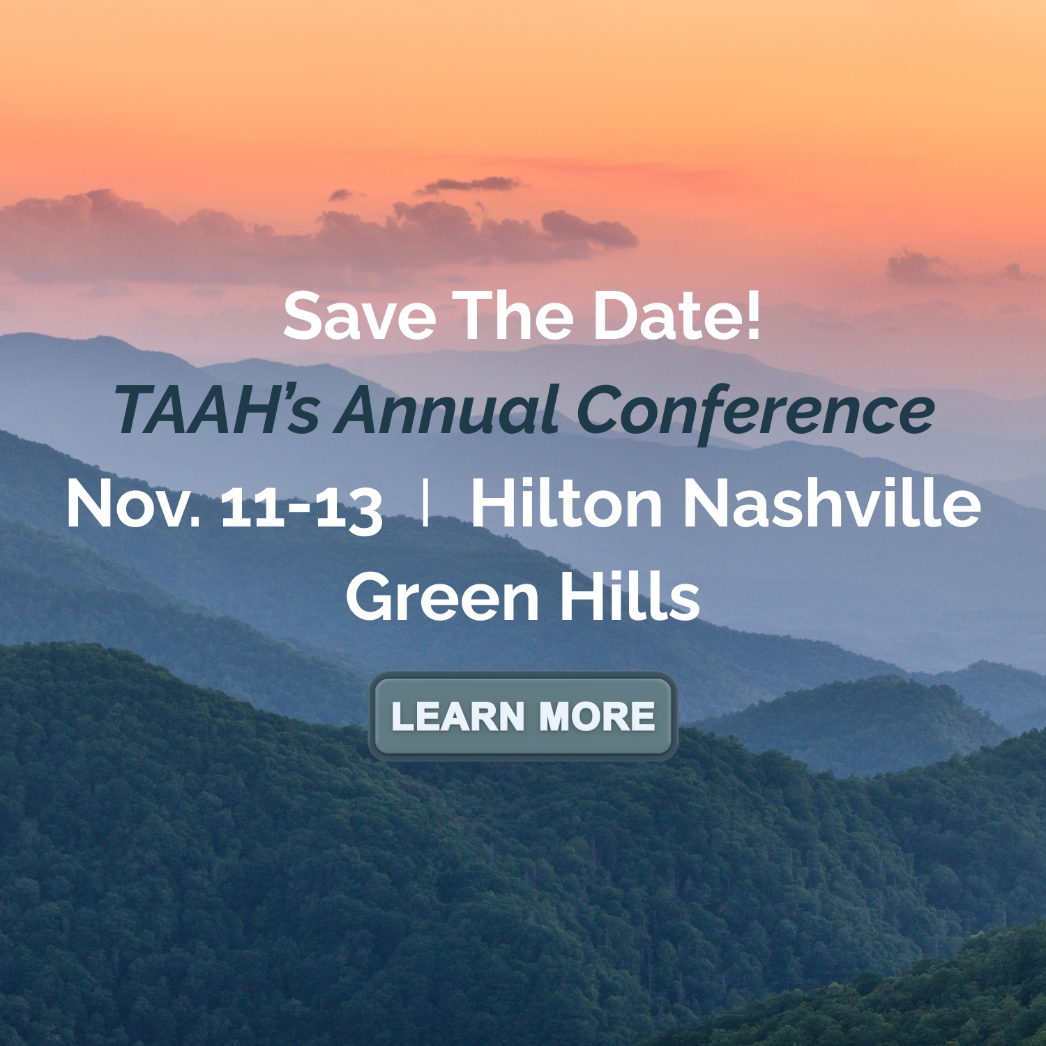 2026 Save The Date Annual Conference 