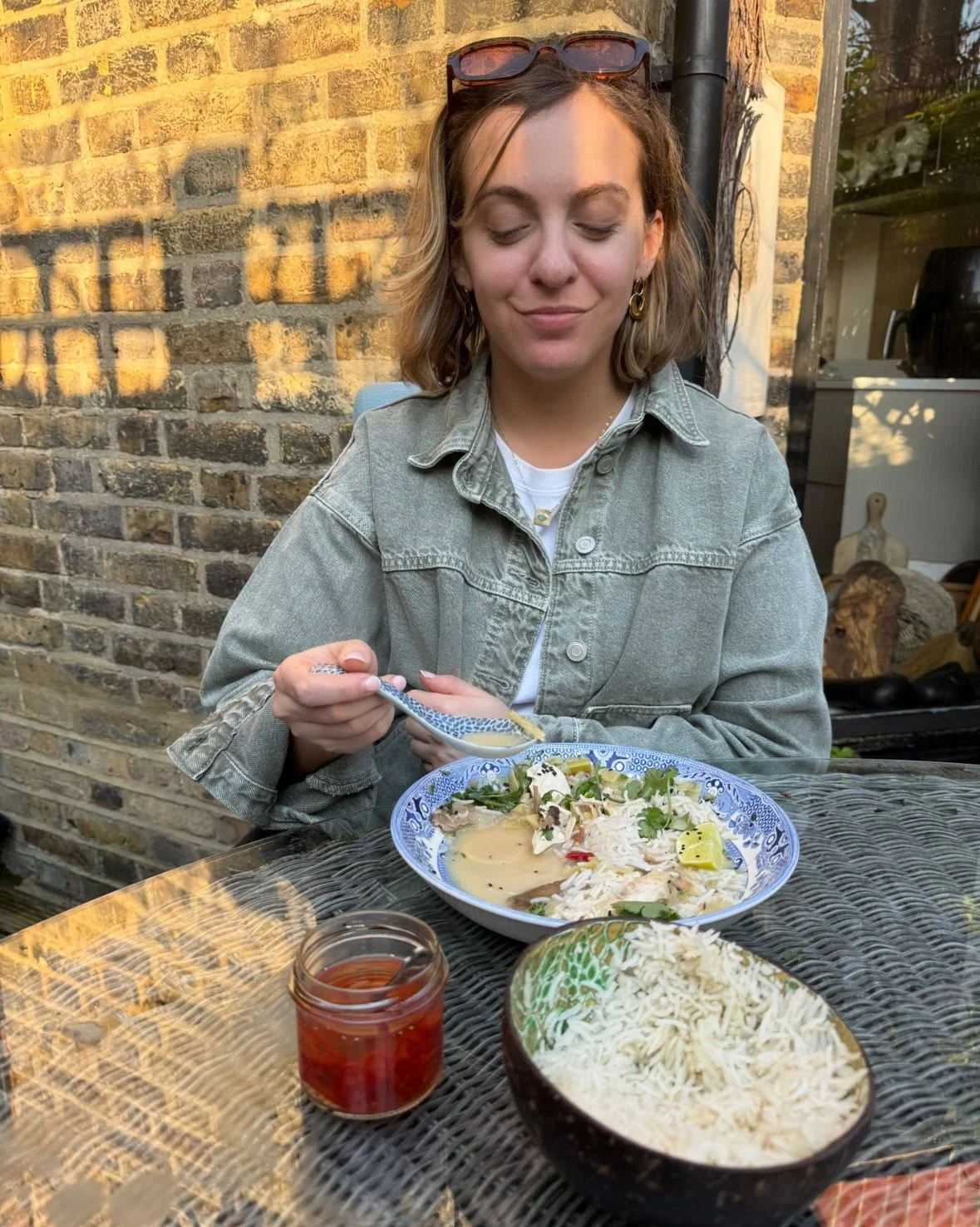 Leftover Roast Chicken in a Warming Thai Coconut &amp; Lemongrass Broth