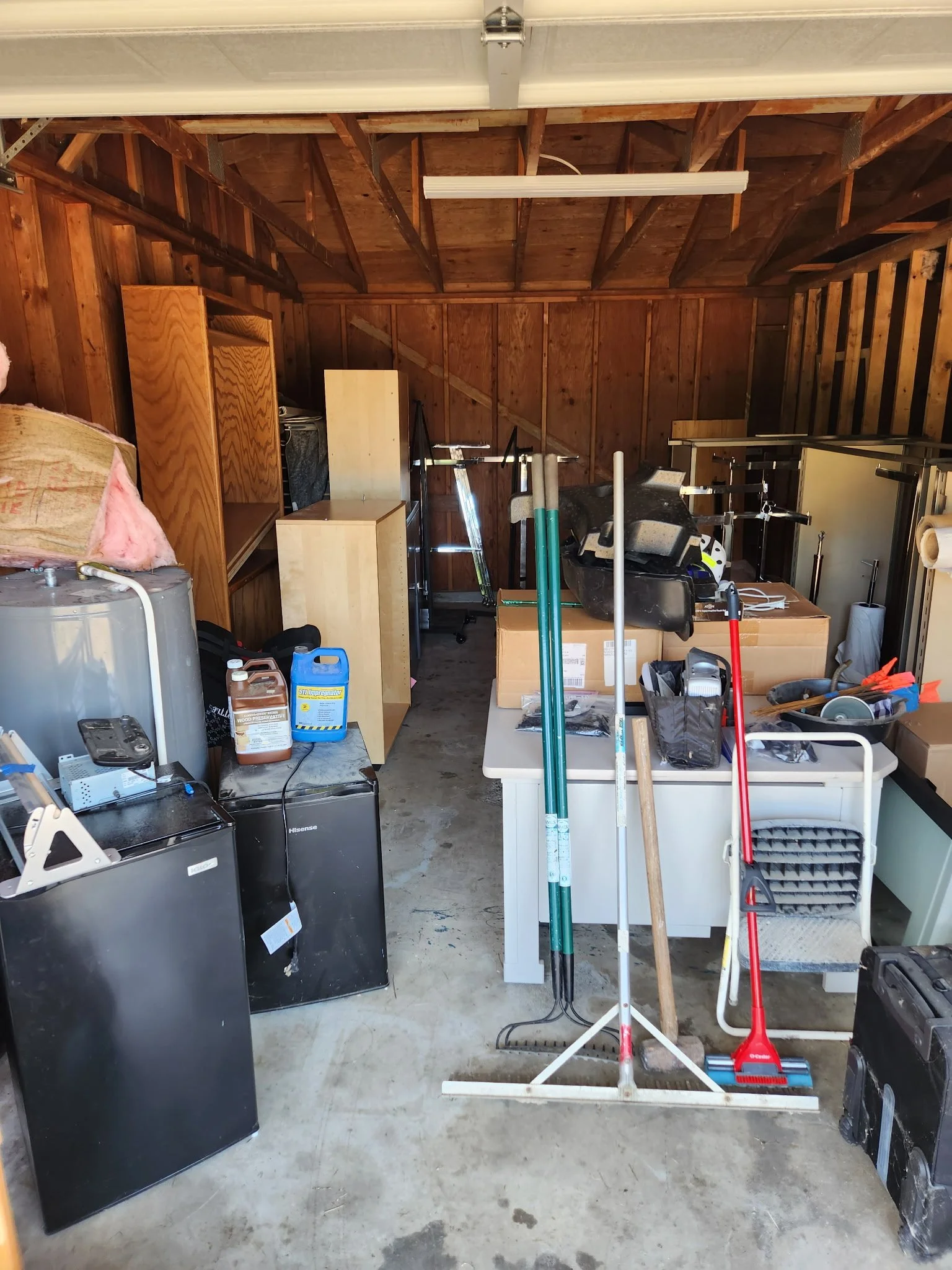 Garage full of junk