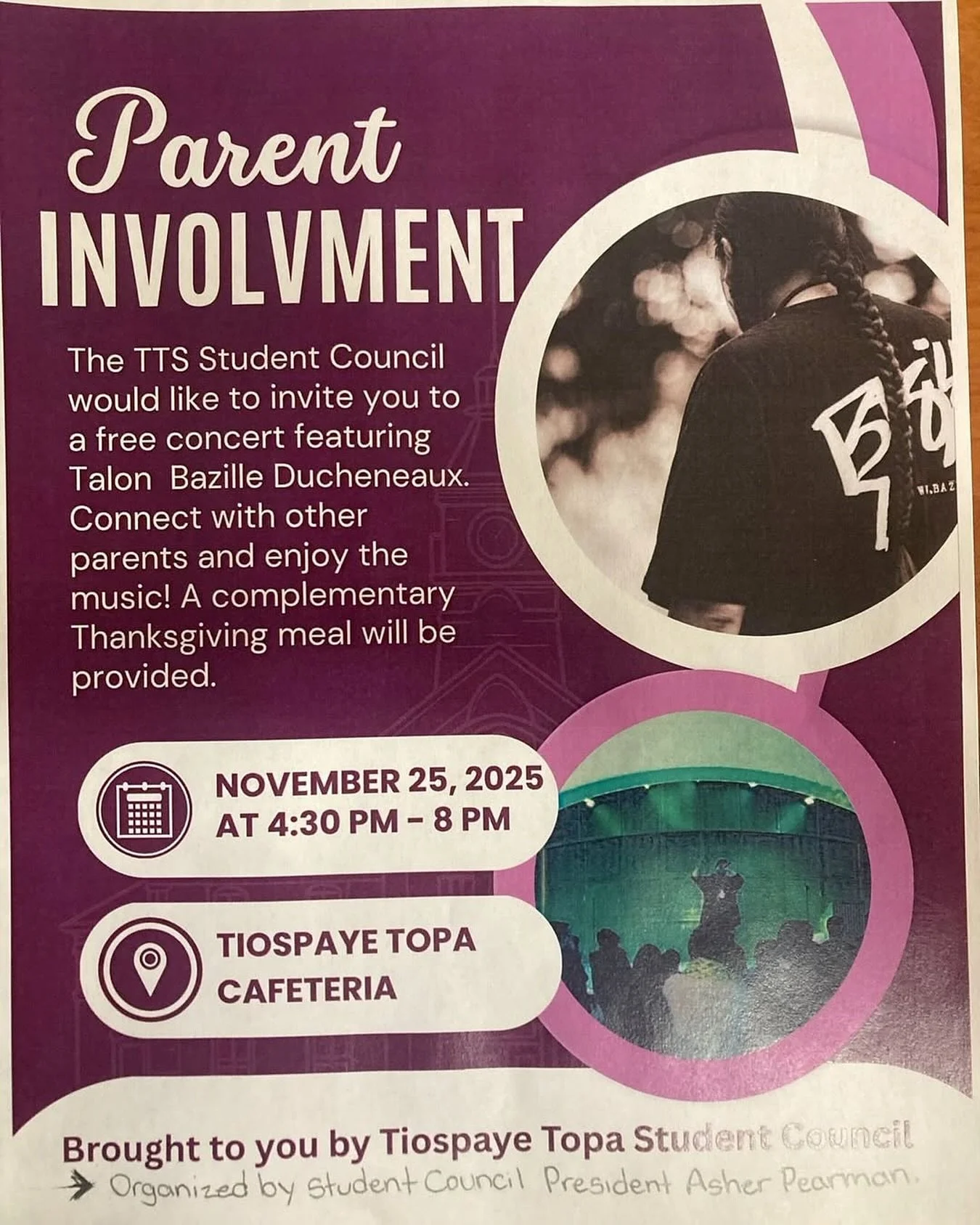 Very excited to do this. I went to this school 4th grade, then onto 7-9th there, transferring in and out. It means a lot to return for something good 💜
Ak&eacute; Wopila @tatanka_luta_hoksila for this invitation to come home. I looked up to him grow