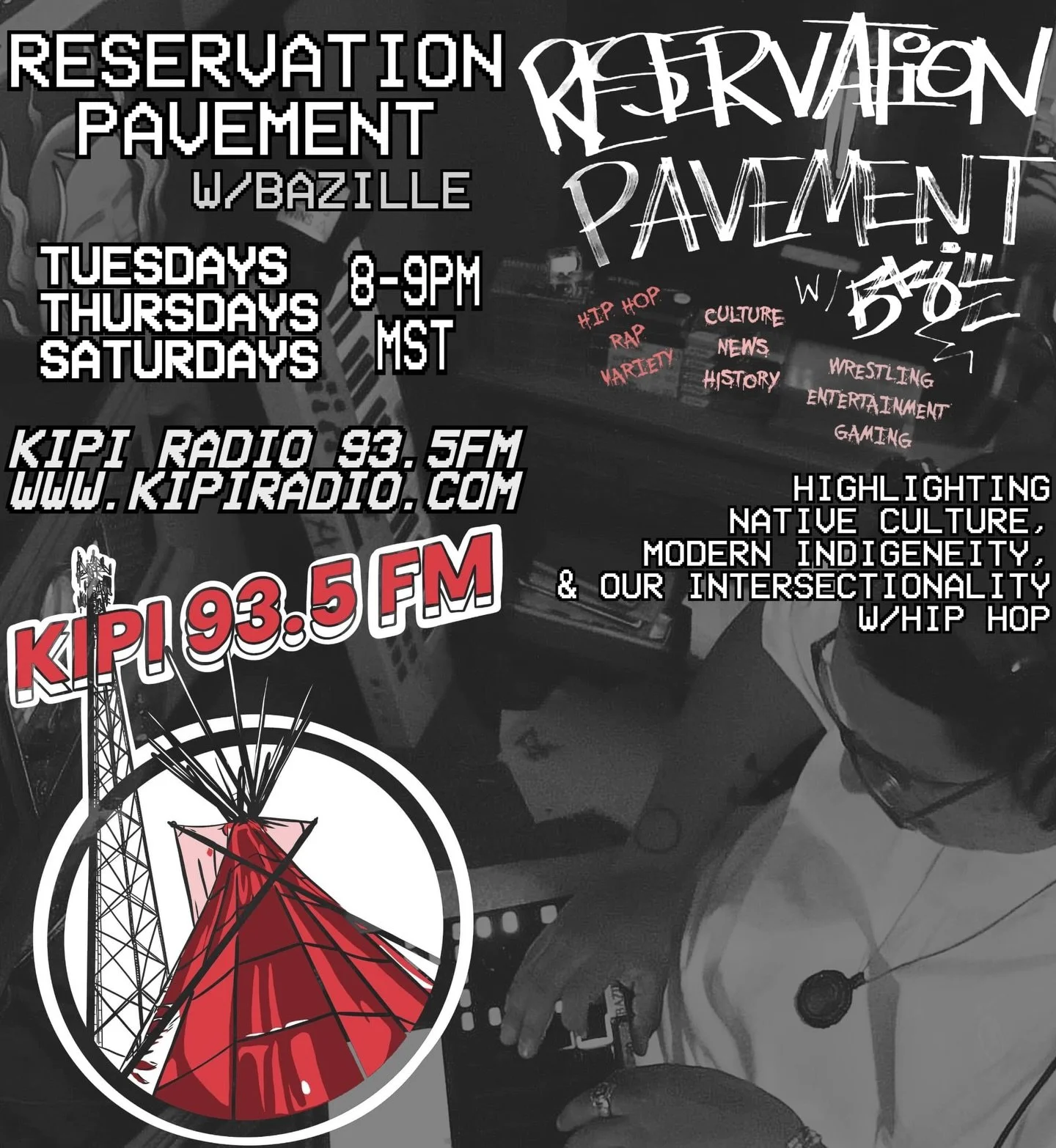 Tomorrow night is the beginning of a new show I&rsquo;m hosting on @kipiradio ! 93.5FM or kipiradio.com 8-9pm MST - Tuesdays, Thursdays &amp; Saturdays.