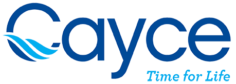 A logo for 'ayce' with a wave graphic on the left and the tagline 'Time for Life' underneath.