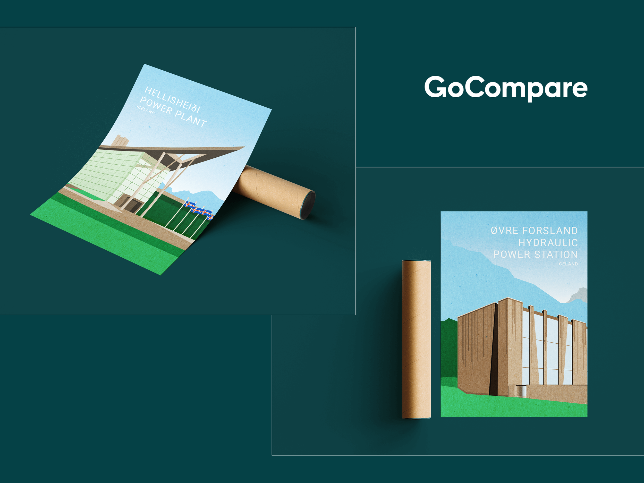digital illustration poster designs GoCompare.png