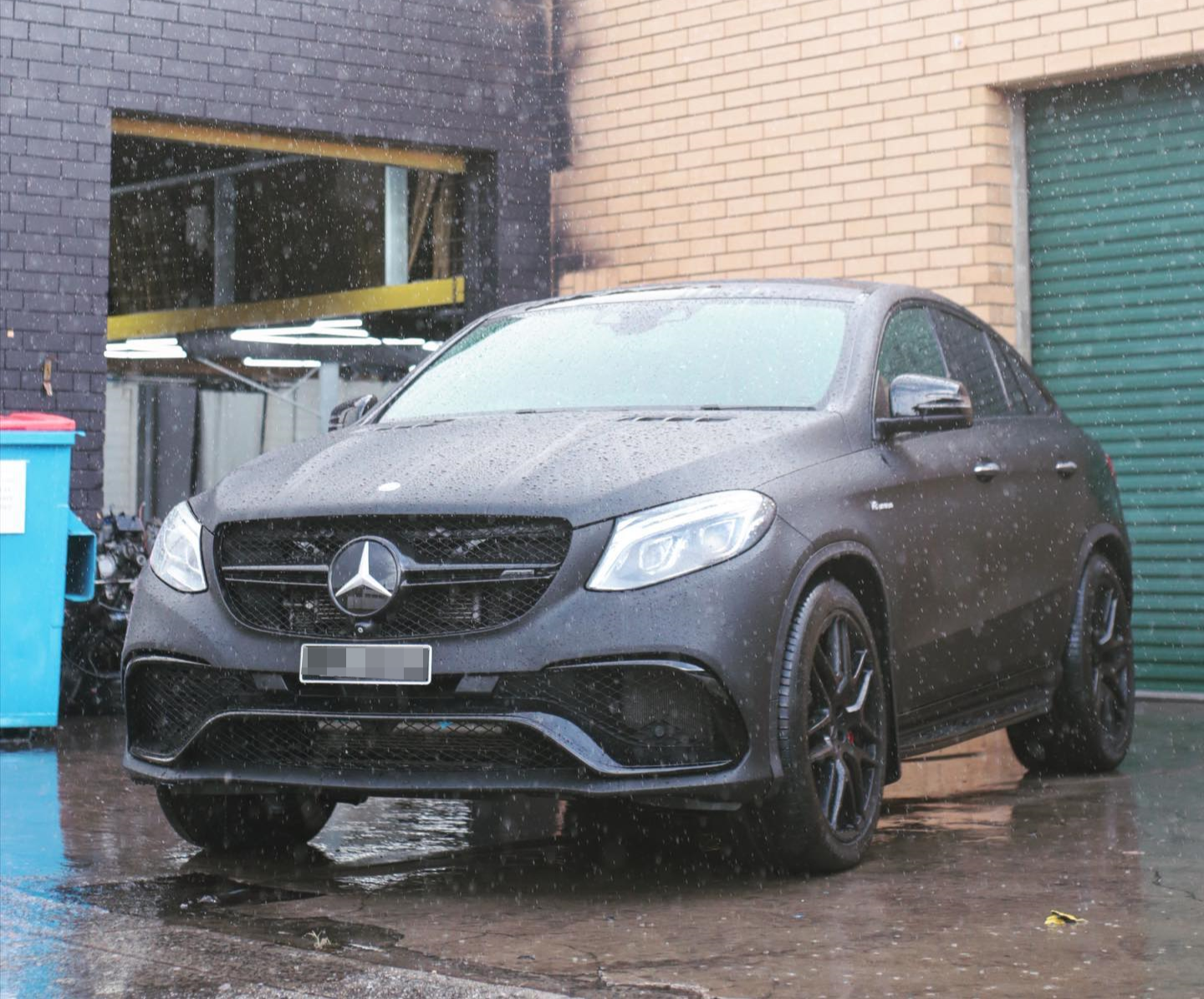 Mercedes GLE63 Satin Black Wrap and Full Blackout Package