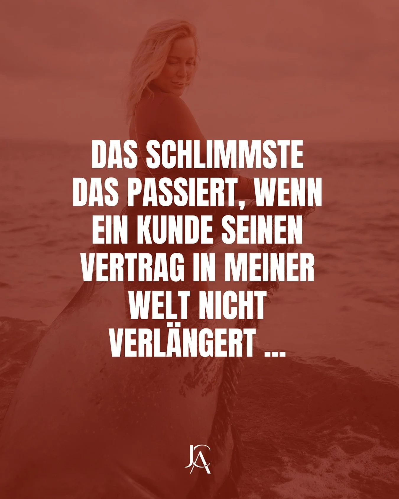 Das Schlimmste das passiert, wenn ein Kunde seinen Vertrag in meiner Welt nicht verl&auml;ngert, ist ...

&hellip; dass im selben Atemzug ein neuer Soul Client nach kommt - f&uuml;r einen gr&ouml;sseren Auftrag. 

Klingt anmassend? Frech? 

NOPE. Ist