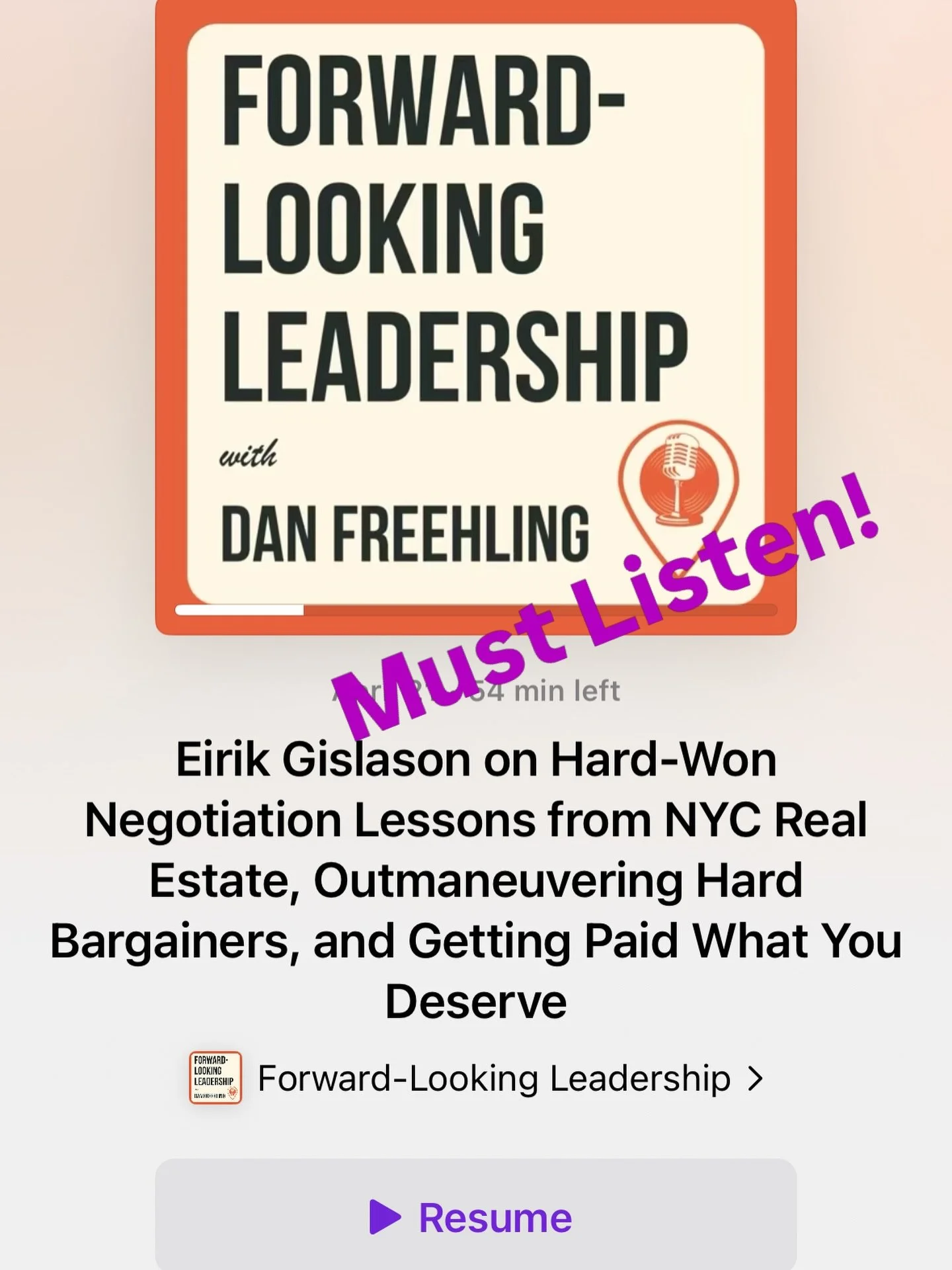 I had the pleasure of being Dan Freehling&rsquo;s guest on the Forward-Looking Leadership Podcast and it just dropped! Check it out on YouTube, Spotify or Apple Podcasts! https://podcasts.apple.com/us/podcast/forward-looking-leadership/id1698323963?i