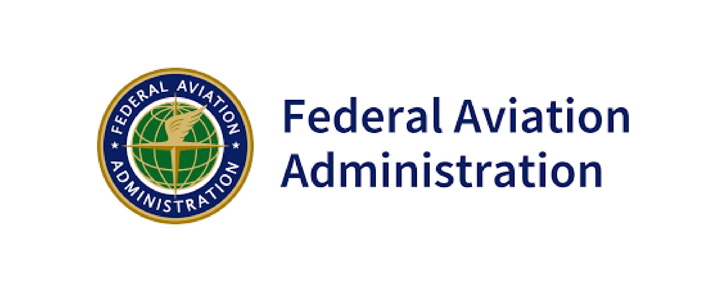 Federal Aviation Administration logo with globe and wings