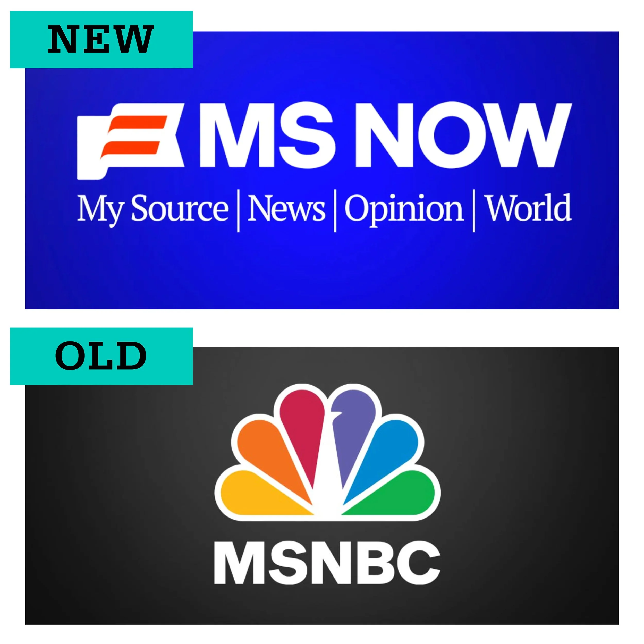 From Peacock Pride to PowerPoint Blue: MSNBC’s Identity Crisis