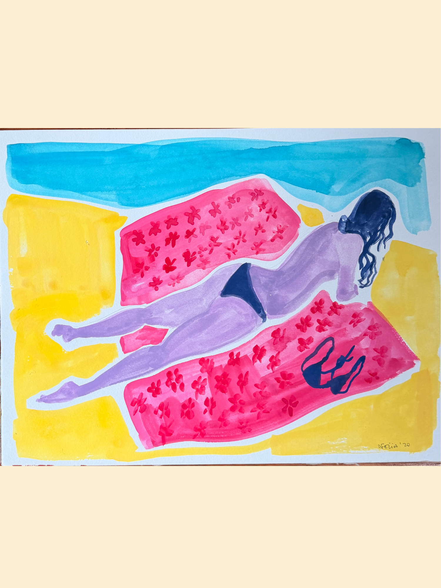 Girl on beach 2 (ORIGINAL)