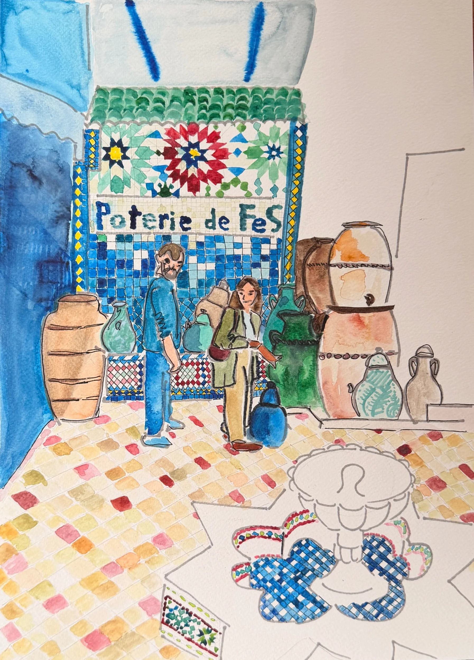 Study for Poterie de Fes (ORIGINAL)