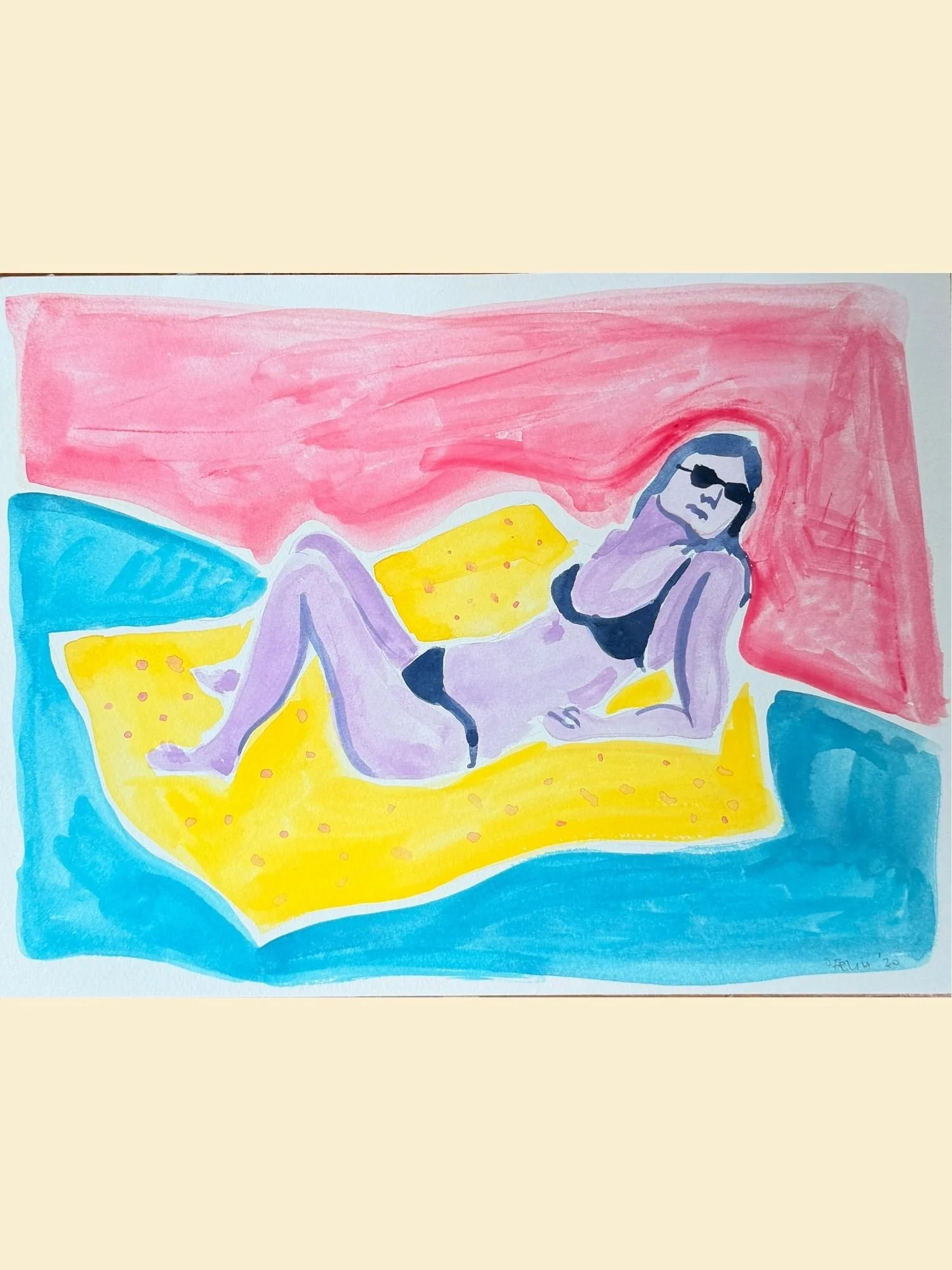 Girl on beach 3 (ORIGINAL)
