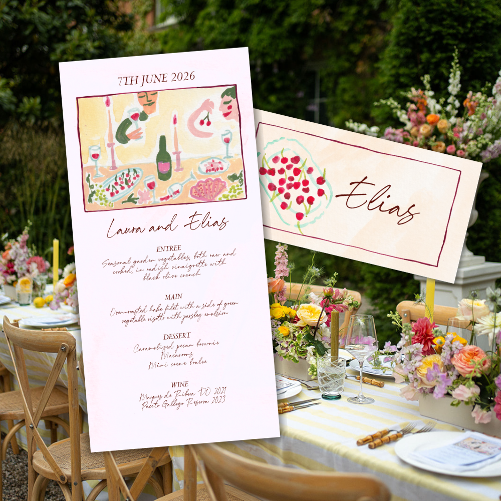 Matisse Bloom - Menu & Place Card Bundle