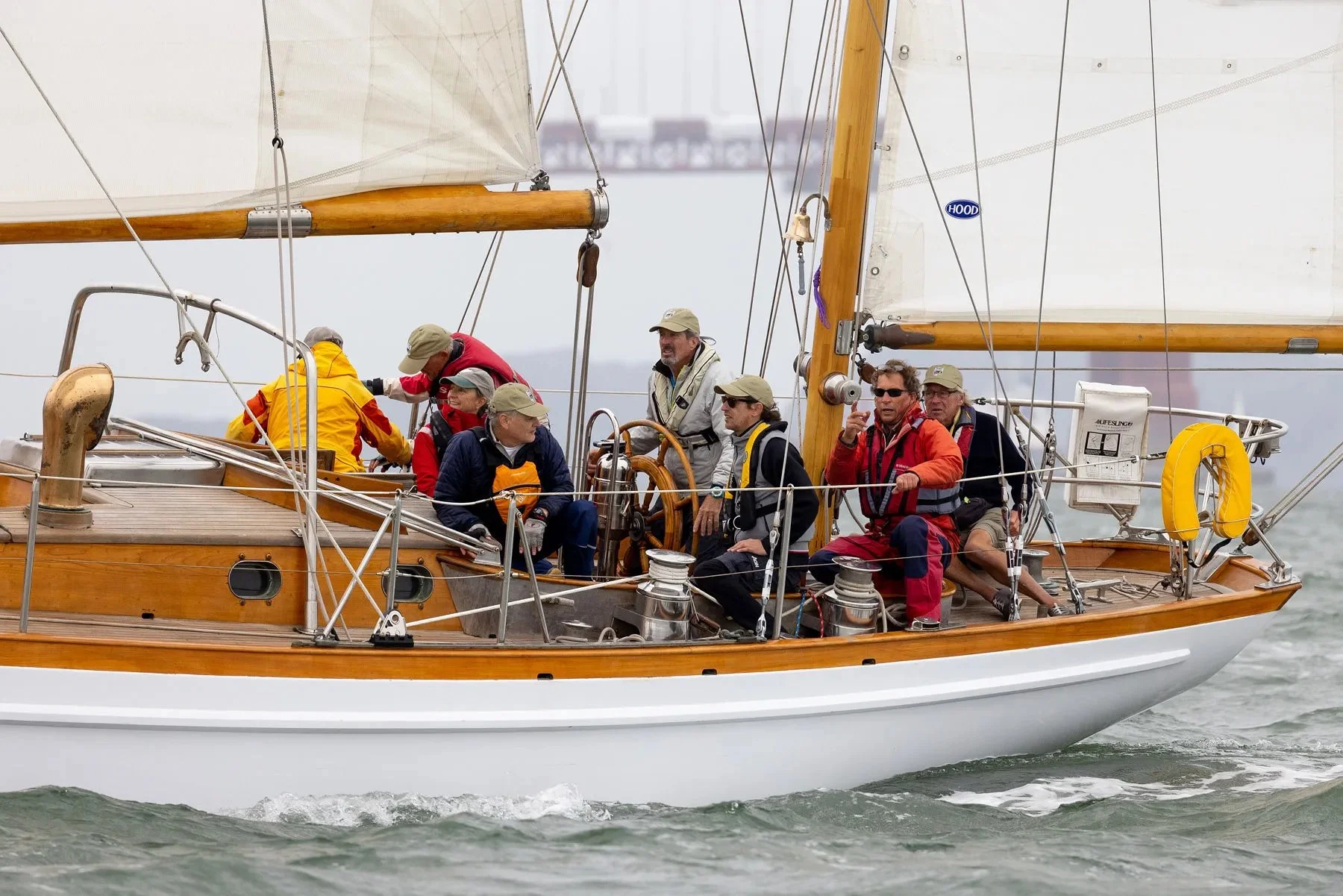 Sausalito's Neil Gibbs is set to compete in his first Belvedere Classic Regatta on June 11, 2022. His boat, Kay of Göteborg, is shown racing in the 2021 Master Mariners Regatta. (Courtesy of Neil Gibbs)