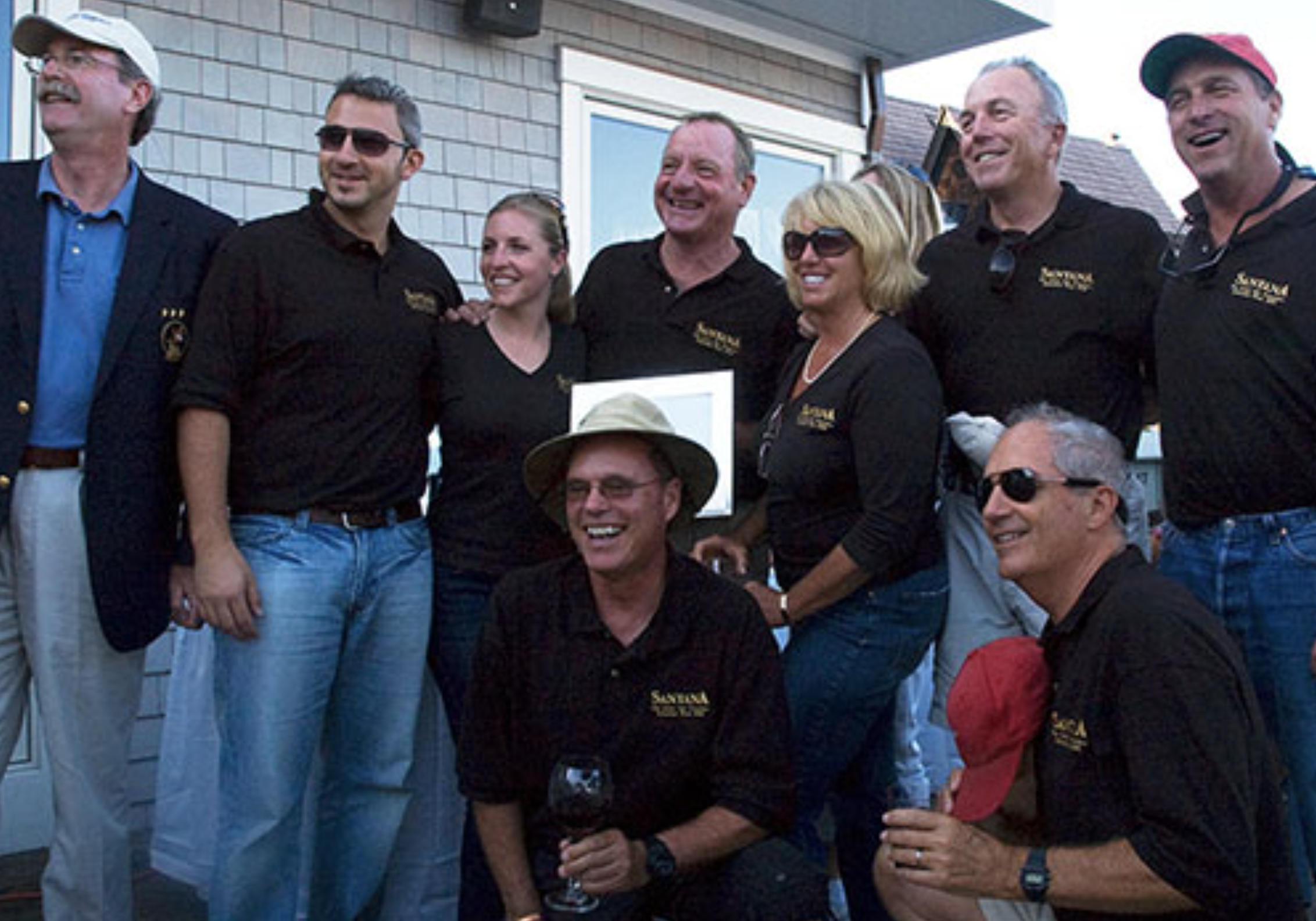 Commodore Swain and the crew of Santa, winner of the Marconi division, Photo by Roderick Bauer