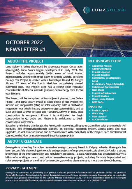 OCTOBER 2022 NEWSLETTER