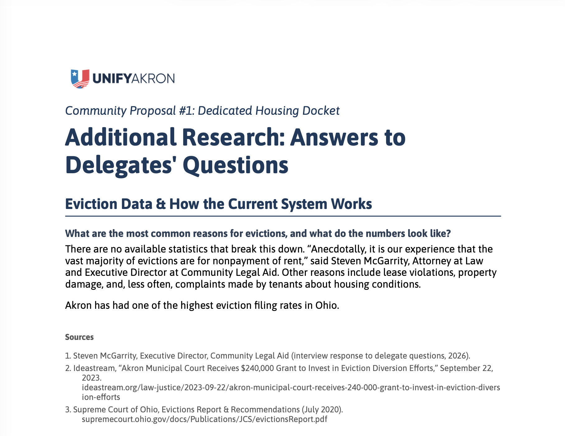 Session #4: April 11 — #1 Housing Docket Additional Research