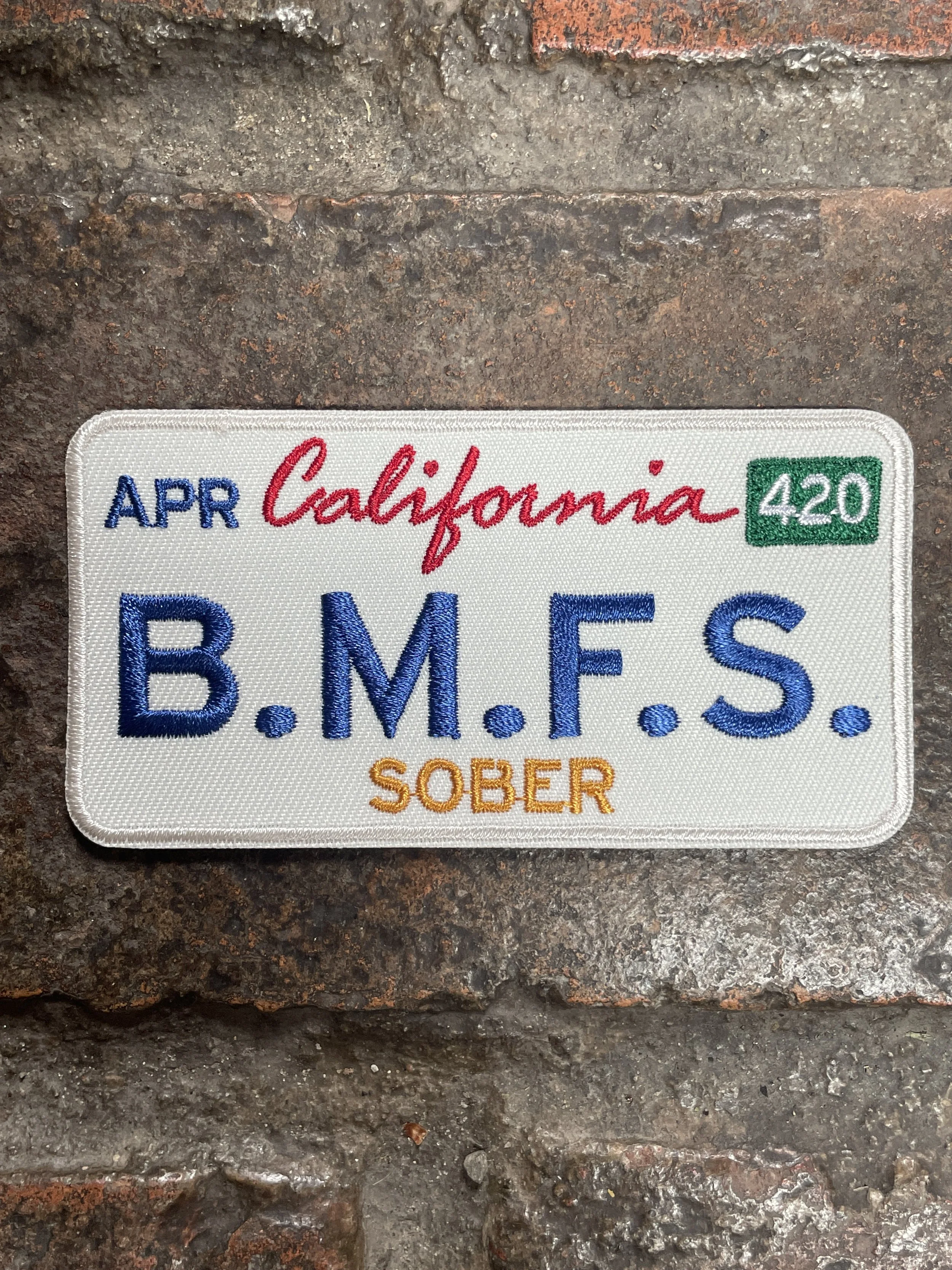 California Sober B.M.F.S Patch