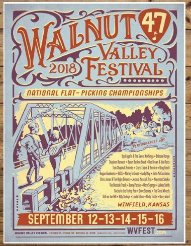 2018-09-14 Walnut Valley Festival Stage II 2018 Winfield, KS 