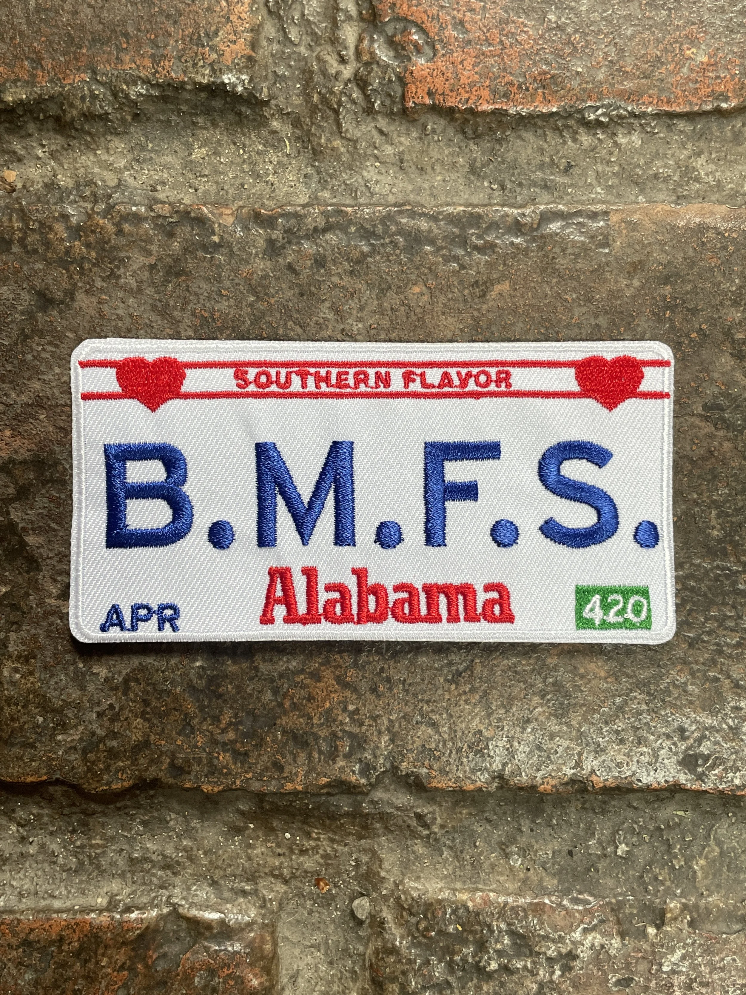 Alabama B.M.F.S Plate Patch Southern Flavor