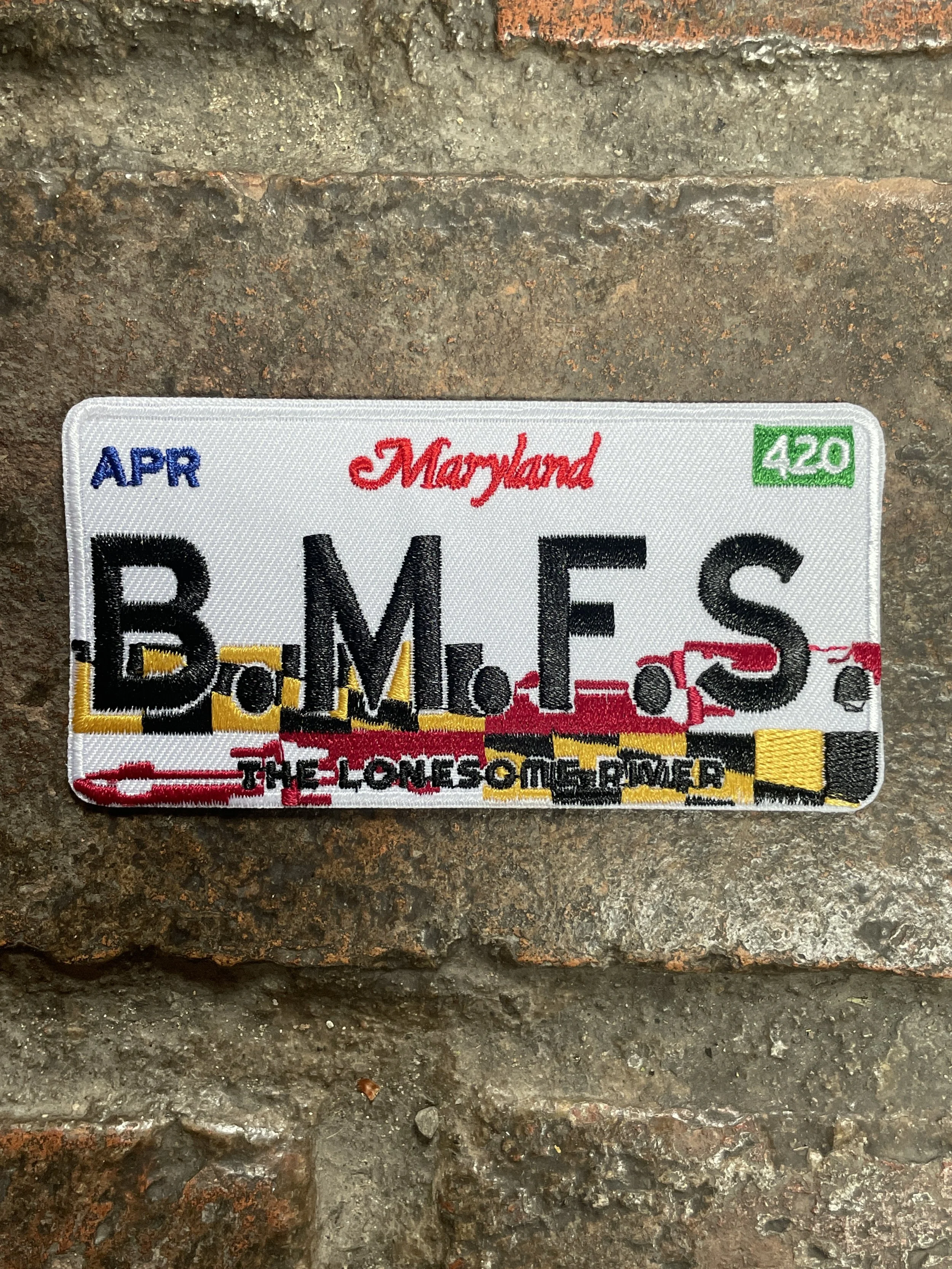 Maryland B.M.F.S Plate Patch The Lonesome River