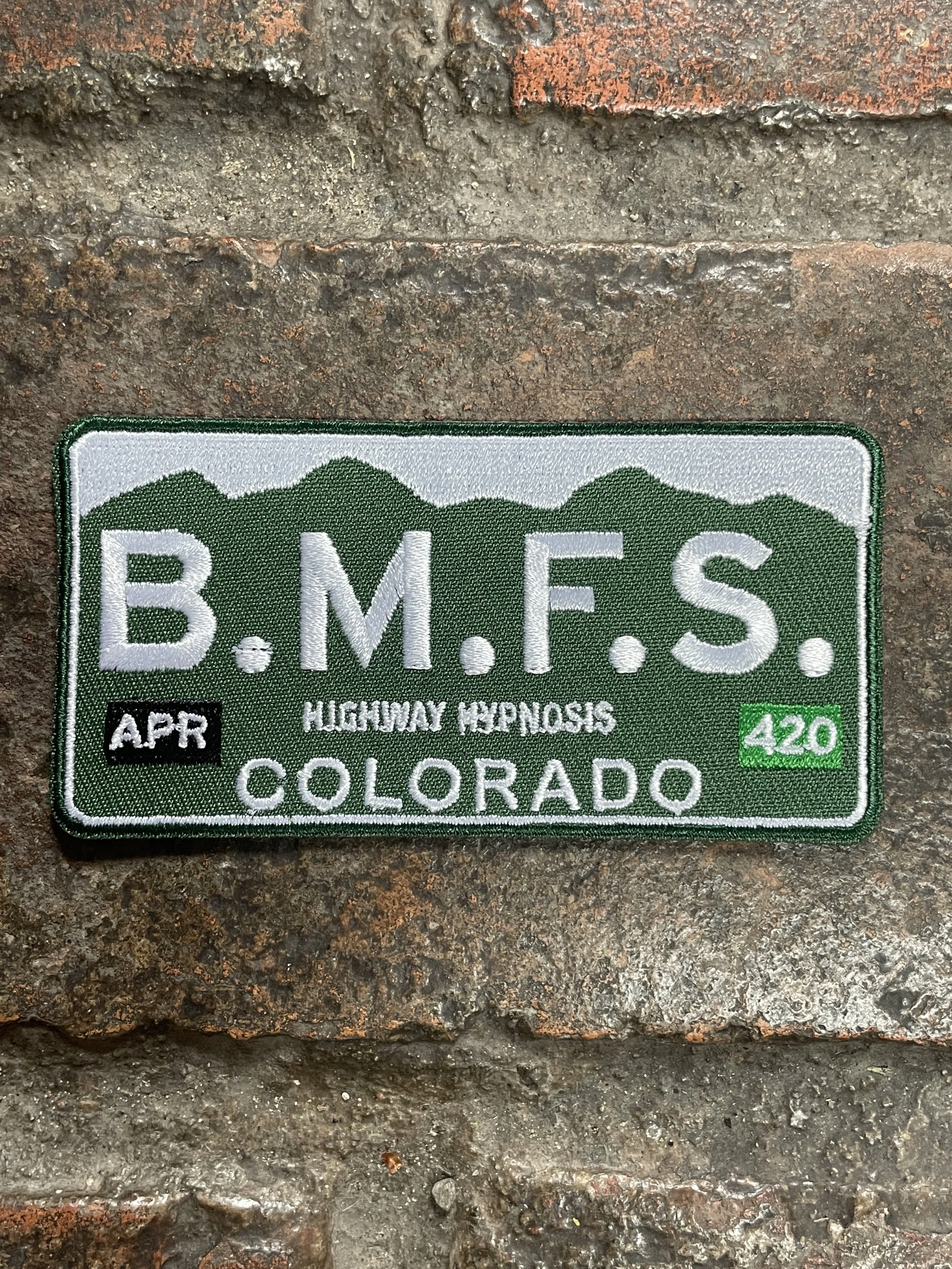 Colorado B.M.F.S Plate Patch Highway Hypnosis