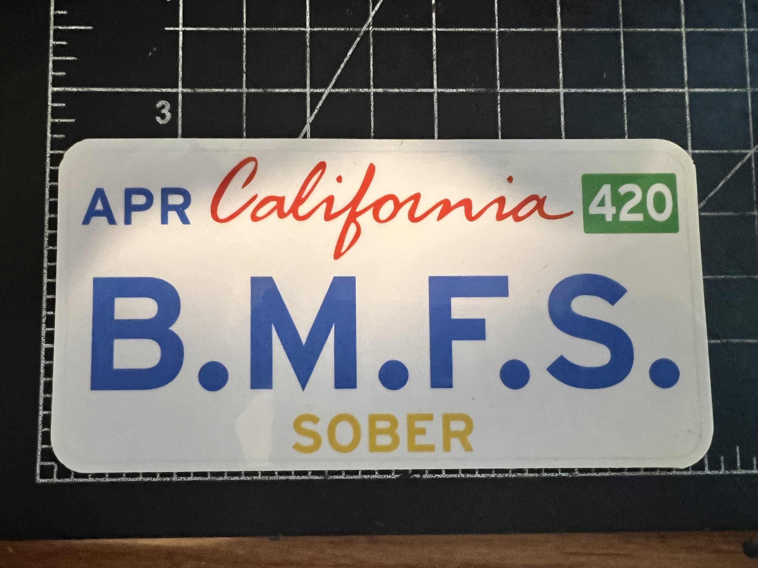 California B.M.F.S Sticker