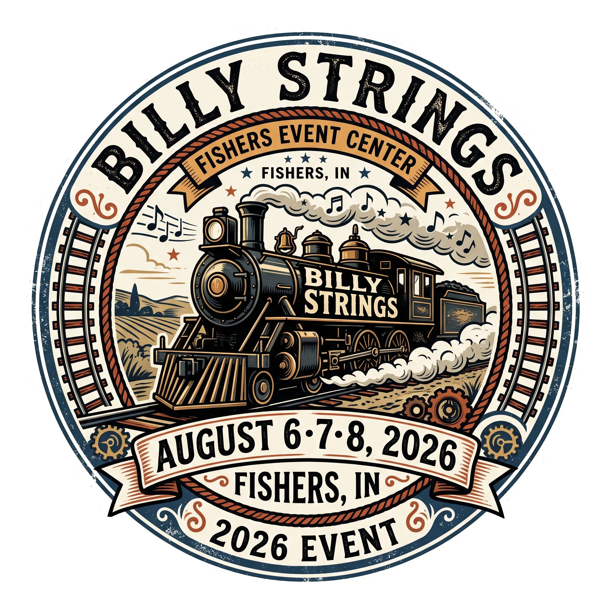 Billy Strings 2026-08-6,7,8 Fishers Indiana