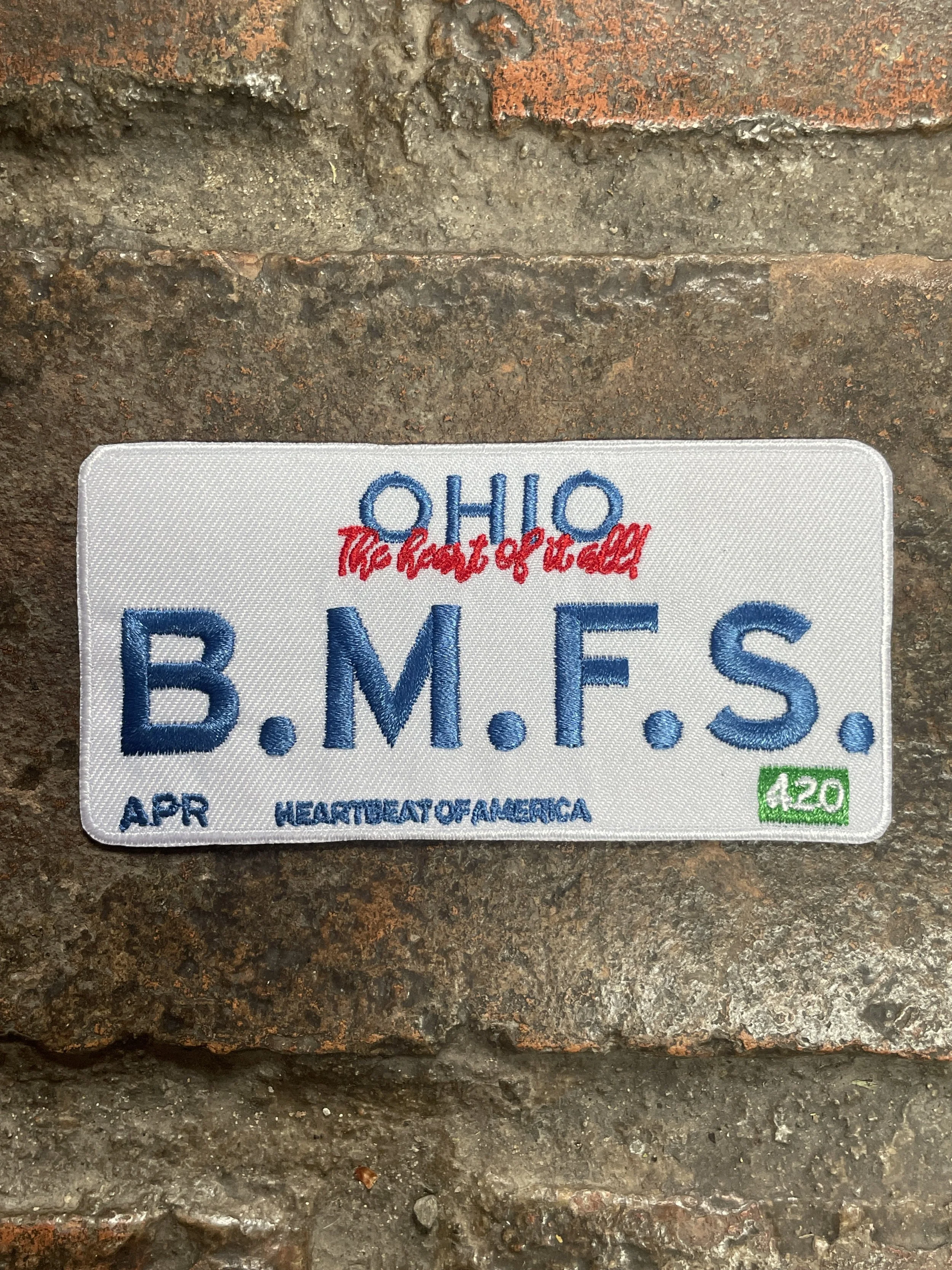 Ohio B.M.F.S Plate Patch Heartbeat of America