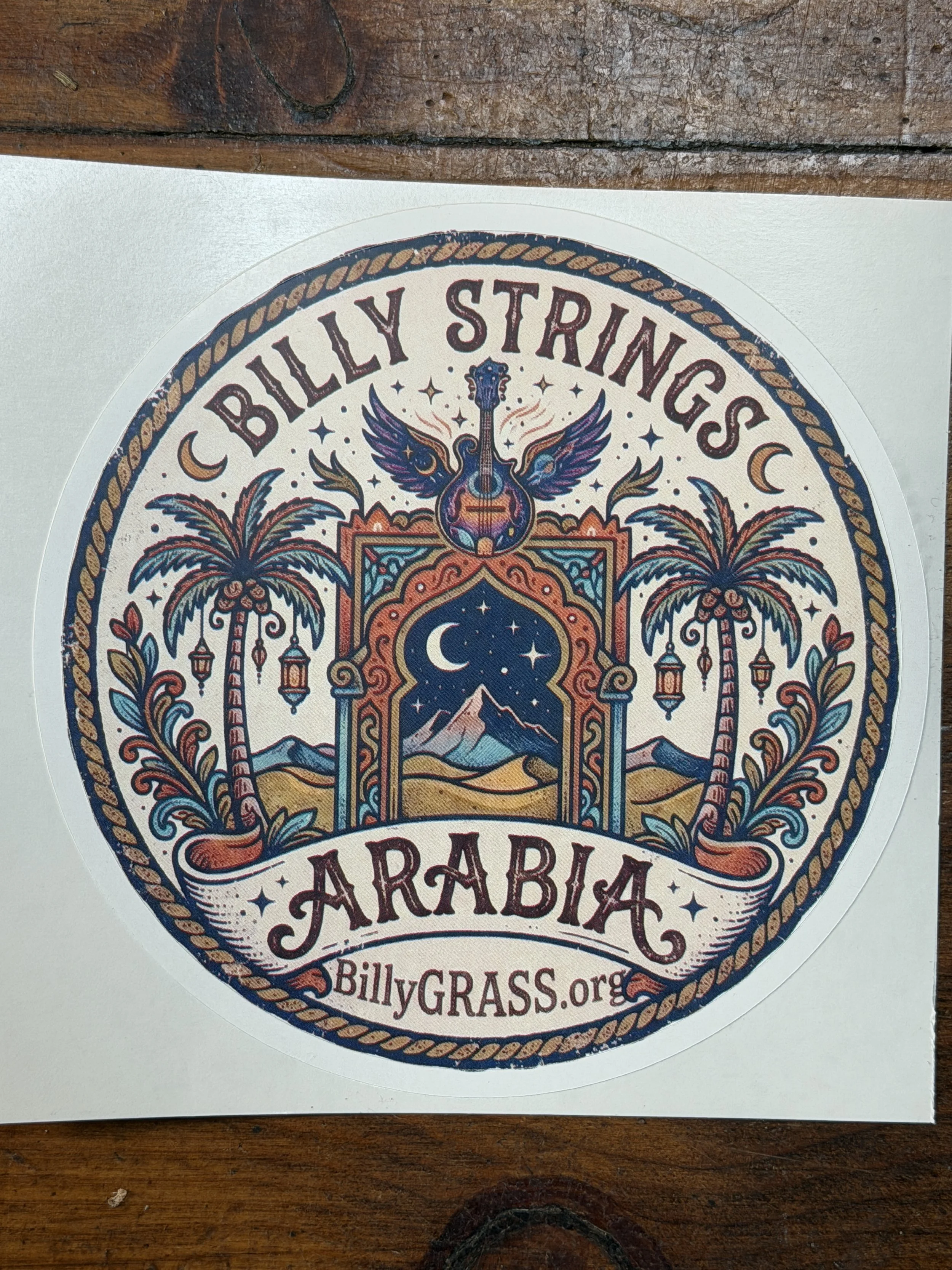 Billy Strings ARABIA Sticker