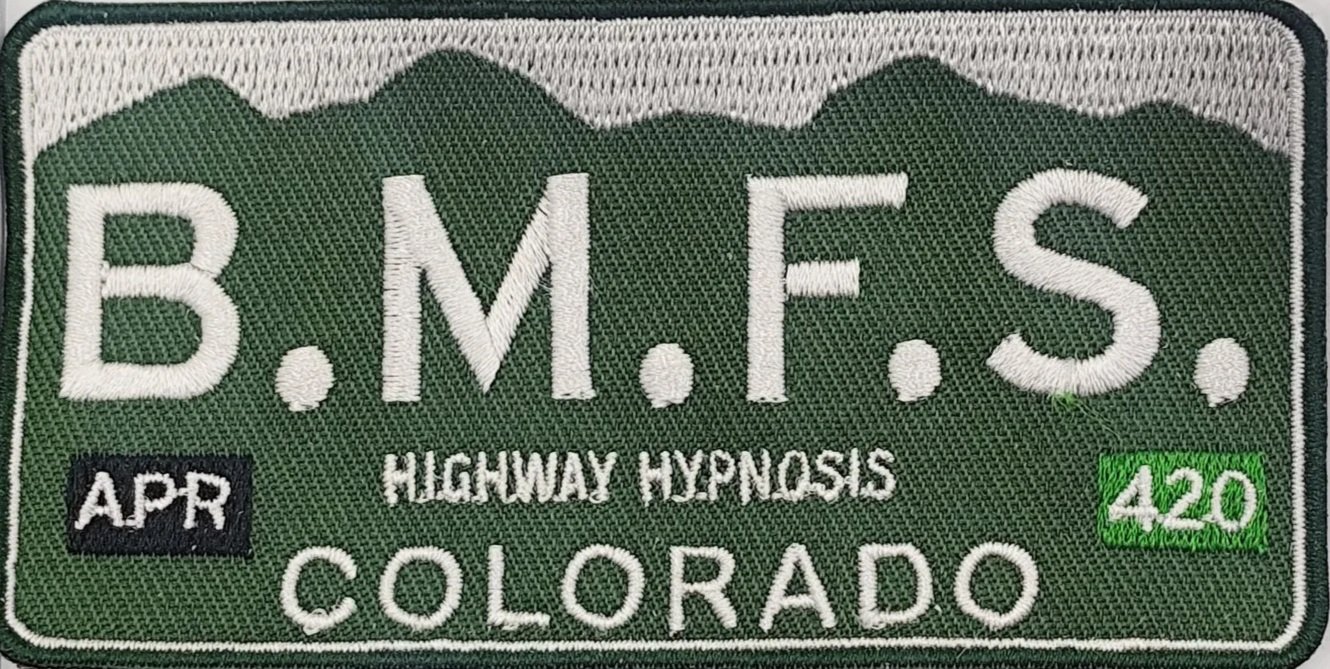 Colorado B.M.F.S Plate Patch Highway Hypnosis
