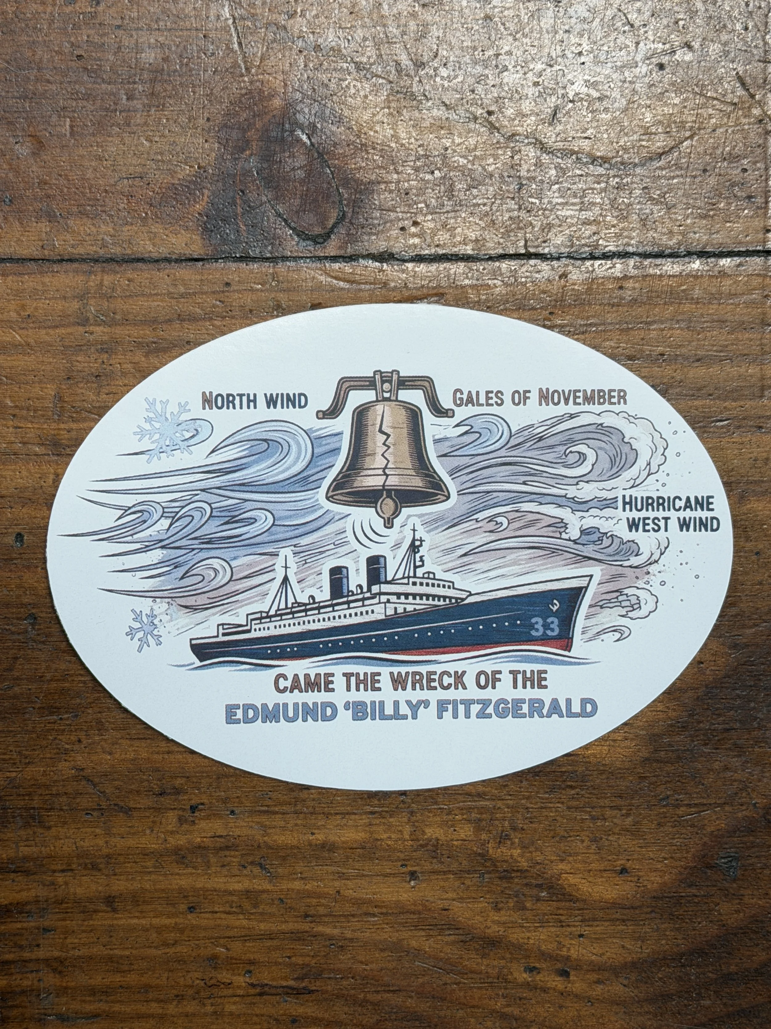 Edmund Fitzgerald Billy Strings Sticker