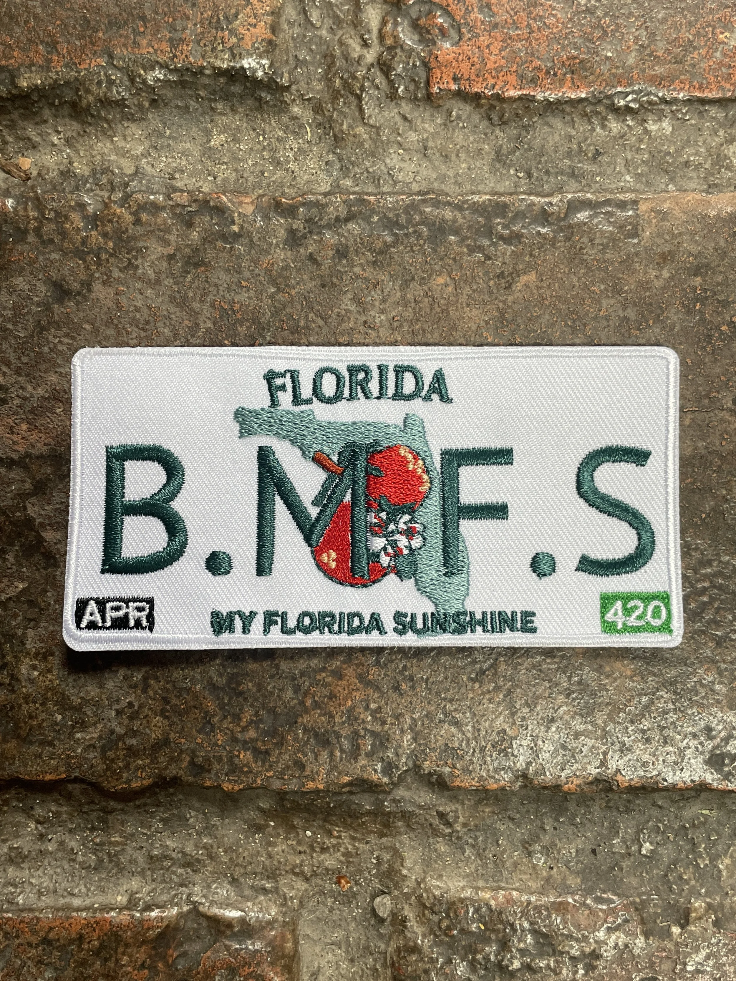 Florida B.M.F.S Plate Patch My Florida Sunshine