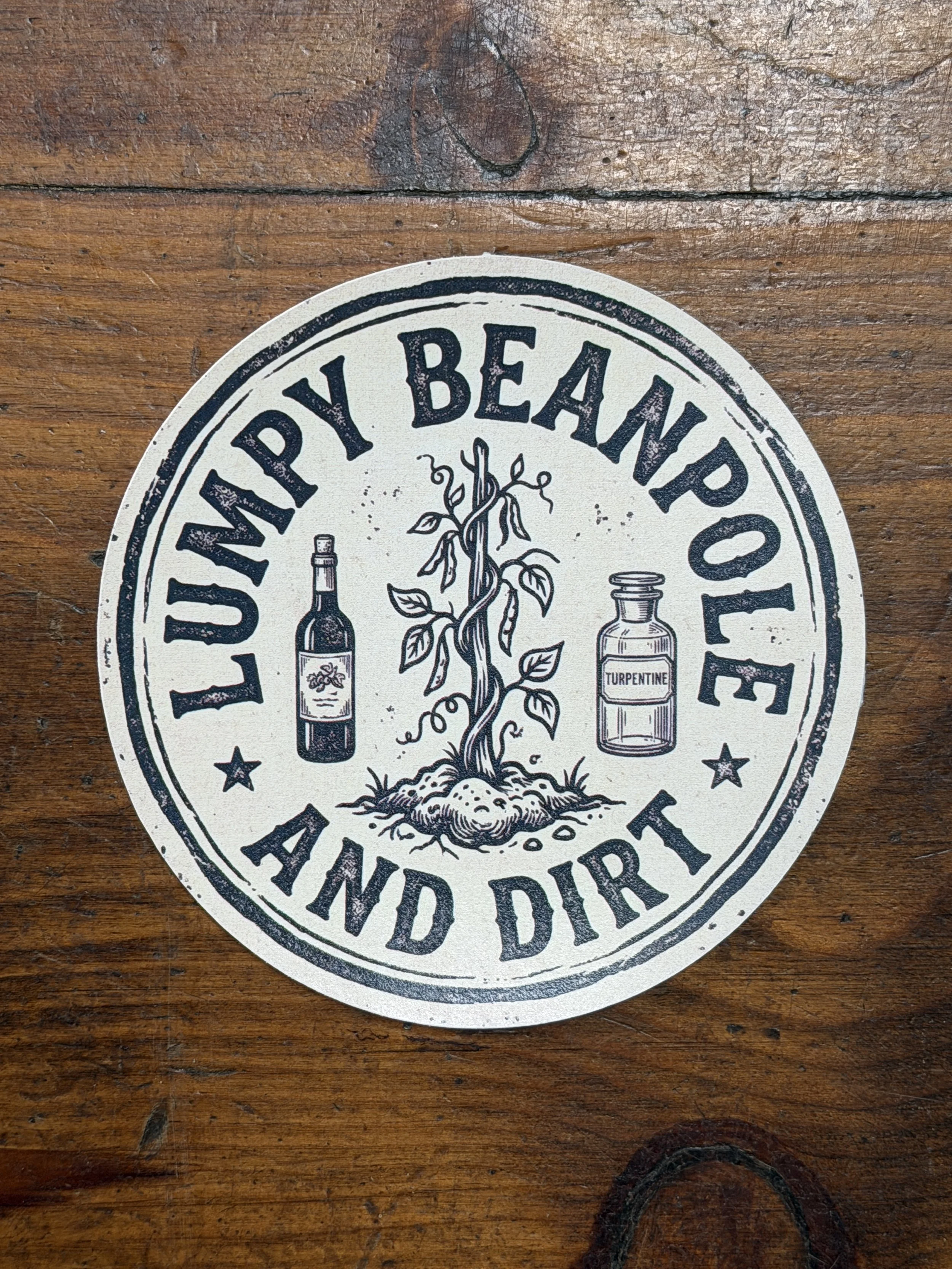 Lumpy Beanpole and Dirt Sticker