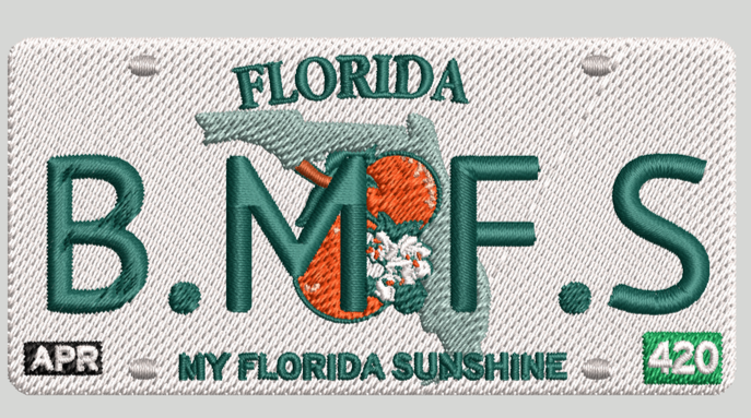 Florida B.M.F.S Plate Patch