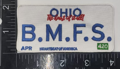 Ohio B.M.F.S Plate Patch
