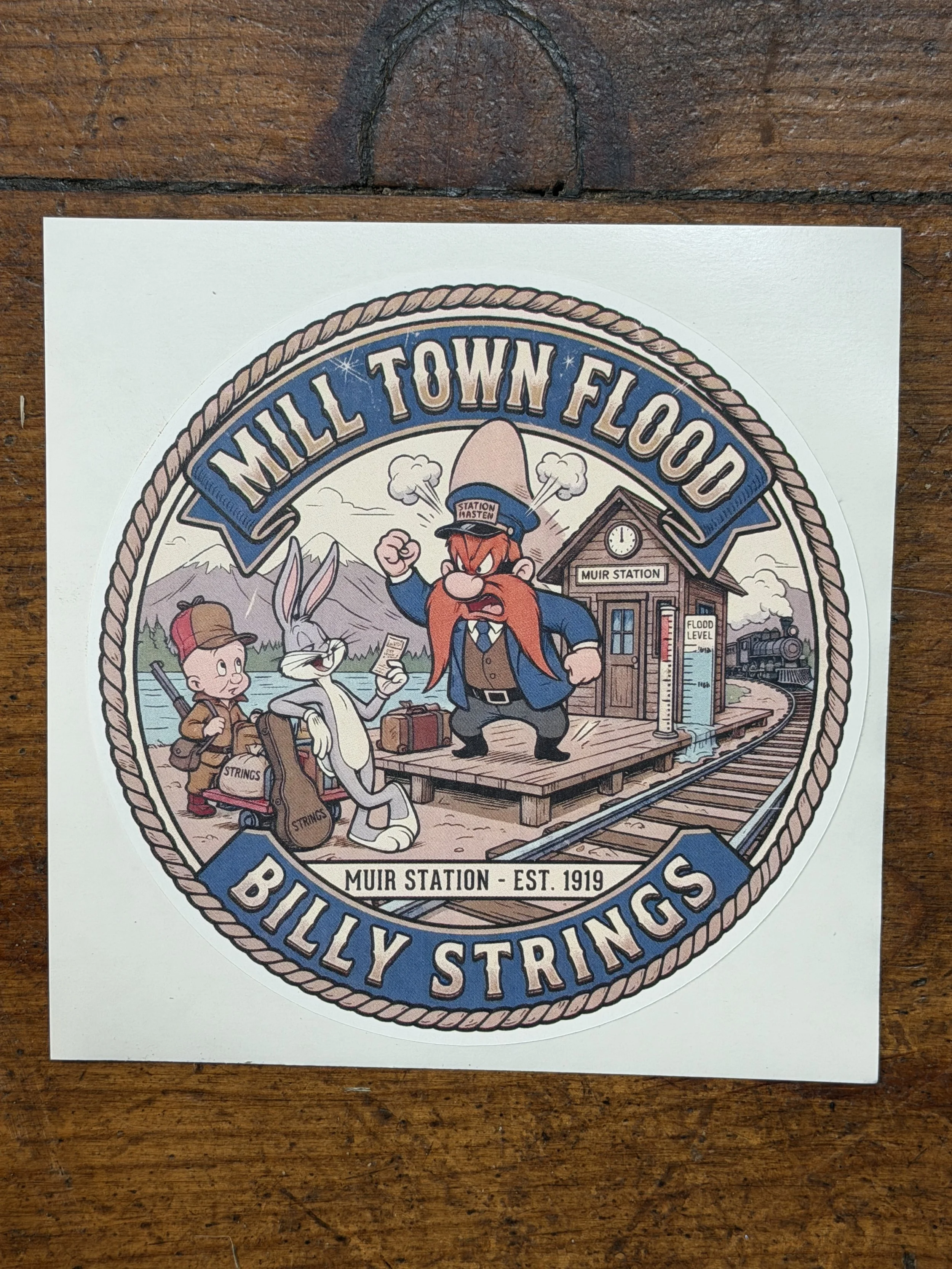 Mill Town Flood Billy Strings Sticker
