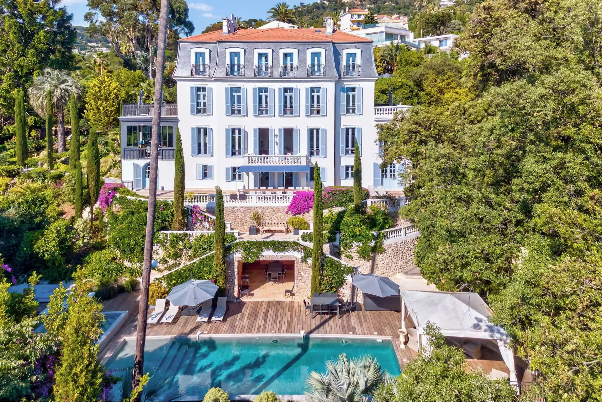 The villa, Cannes hillside