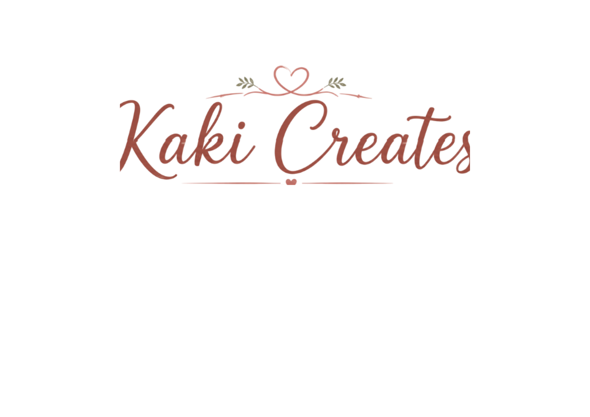 Red neon sign that reads 'Koki Creates' with a small heart and branch design above the text.